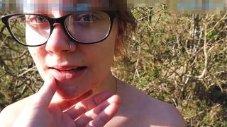 Horny Hannah Goode takes huge public facial and goes for a cum walk xxx